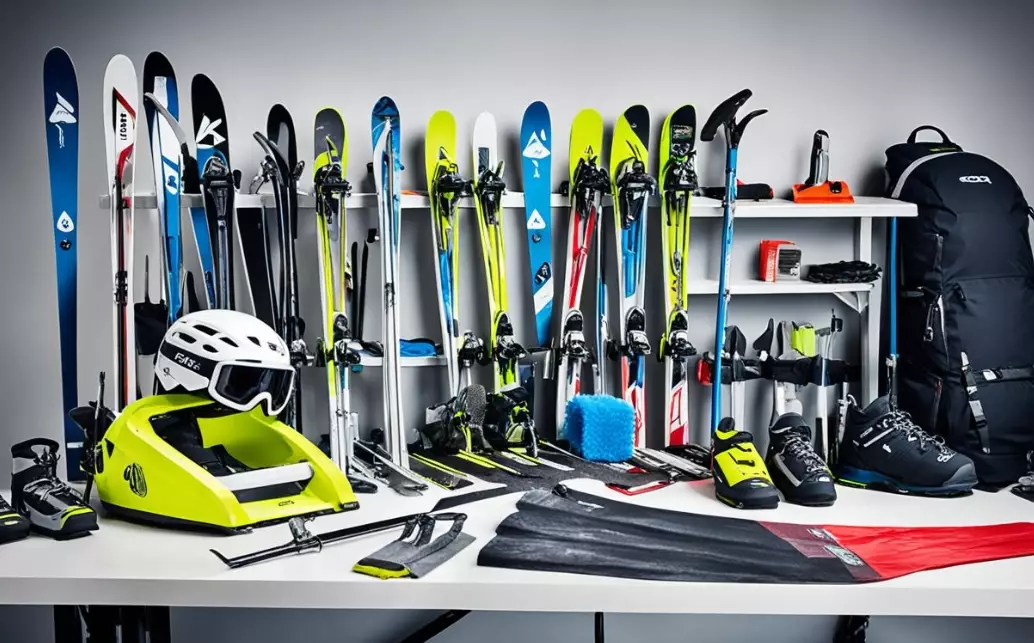 Ski equipment maintenance
