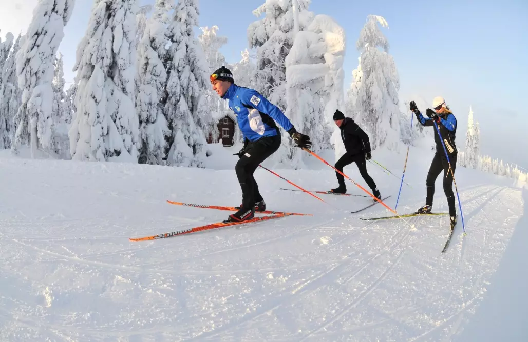 cross-country skiing equipment