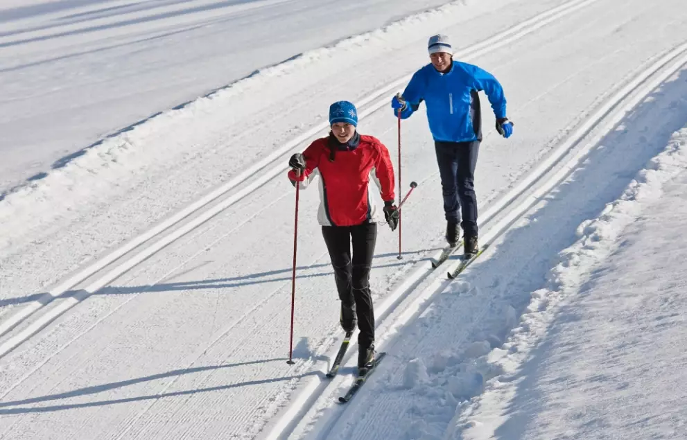 cross-country skiing